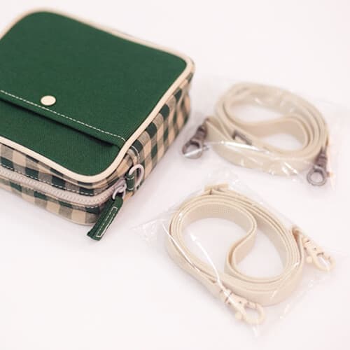 데일리 체크 크로스백 스트랩